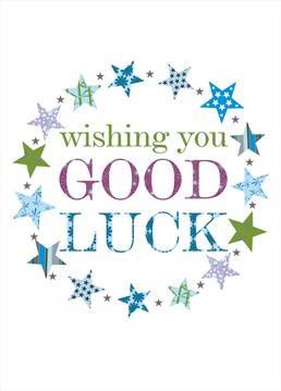 Send this adorable Good Luck card by Claire Giles to show them how much you are rooting for them.