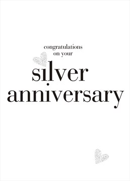 Send this bright and elegant anniversary card by Claire Giles to wish the couple a happy day.