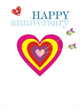 This Anniversary card by Claire Giles is perfect for sending your wishes to the happy couple.