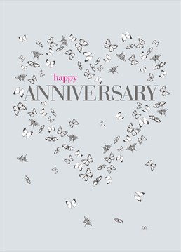 Send this elegant anniversary card by Claire Giles to send your best wishes.