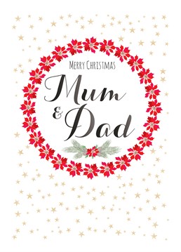 Merry Christmas Mum and Dad Ring, by Claire Giles. Is there a more iconic couple? Make sure that Mum and Dad know that they're the real deal this Christmas with this sweet card