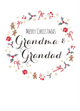 Merry Christmas Grandma and Grandad, by Claire Giles. They're the OG Mr and Mrs Claus, make sure to show them how much you appreciate them this Christmas with this sweet card.