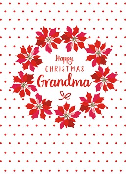 Happy Christmas Grandma Wreath, by Claire Giles. Don't forget grandma this Christmas-she always comes through with the presents- socks anyone?