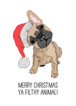 Woof Woof! Send this silly Scribbler card to your favourite filthy animal this Christmas.