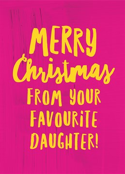 Are you a Daddy's girl? Then send him this adorable Scribbler card this Christmas.