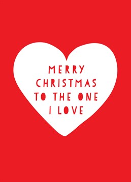 Merry Christmas Heart by Scribbler. Send your loved one Christmas wishes with this red and white heart design, exclusive to Scribbler.