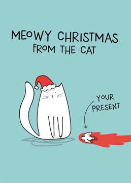 Far too relatable for the friend who has a Santa Claws in their life this Christmas. Remind them NOT to walk around barefoot, with this card by Scribbler.