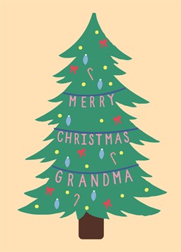 This traditional tree design by Scribbler is sure to put a smile on your Grandma's face this Christmas.