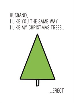 If the Christmas tree isn't the only thing you want to see going up this festive period, spell it out for your partner with this cheeky design by Scribbler.