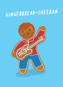 This seasonal card by Scribbler is perfect to give an Ed Sheeran fan some love this Christmas. The resemblance really is uncanny.