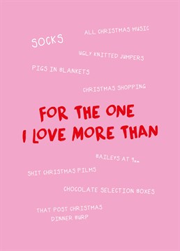 Everything you love most about Christmas and you still love them more. Now that's saying something cos socks are pretty great! Designed by Scribbler.