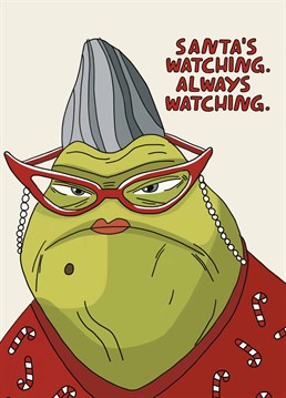 As we grow older, I think we can all relate to Roz a little bit more. Stare down a Monster's Inc lover with this intimidating Christmas card by Scribbler.
