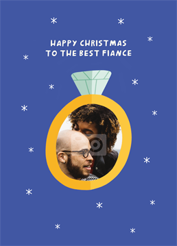 Show your fiance that they made the right choice to spend their life with you with  this thoughtful Scribbler photo upload Christmas card.