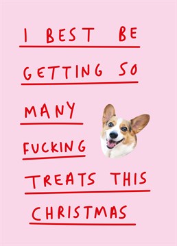 You can't say no to that face! Help your doggo drop some heavy Christmas hints with this cheeky design by Scribbler.