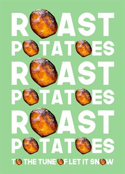 Give us ALL of the roast potatoes! The perfect quirky Scribbler card for someone who loves lots of crispy, golden spuds on their Christmas dinner.