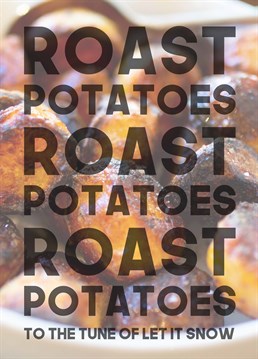 Give us ALL of the roast potatoes! The perfect quirky Scribbler card for someone who loves lots of crispy, golden spuds on their Christmas dinner.