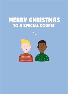 Send season's greetings to a brilliant couple in your life with this seriously cute Christmas card. Designed by Scribbler.