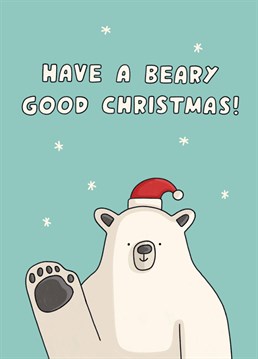 Send a massive bear hug to a loved one at Christmas with this super cute Scribbler card.