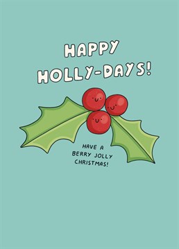 Talk a leaf out of Michael Buble's book and wish someone a holly jolly Christmas with this cute Scribbler card.