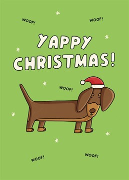 Who's been a good boy this year?! Wish a Dachshund lover a seriously paw-some Christmas with this cute Scribbler card.