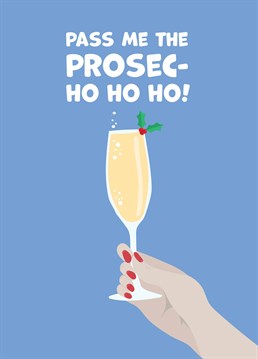 Boozy breakfast? Well, it is Christmas! Start as you mean to go on and say cheers to the New Year with this funny Scribbler card.