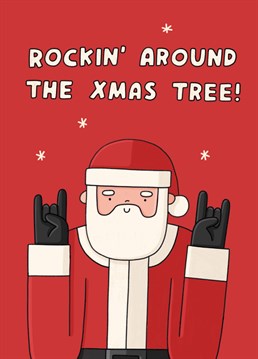 Too cool for Christmas? Not possible! Send this Scribbler card to a rock n roll star.
