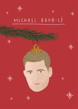 All hail the seasonal return of the Bubl&eacute;&nbsp;with this Christmas cracker! Whether they're openly or secretly a fan, they'll love this punny Scribbler card.