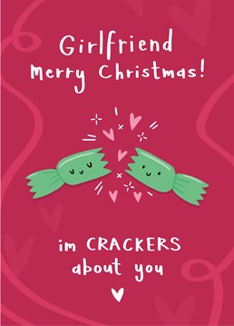 If you've pulled an absolute cracker, make her smile with this sweet and punny Christmas card by Scribbler.