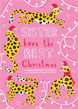 If your sister's a proper party animal, send her this cute Scribbler card and make sure she has a totally wild Christmas.
