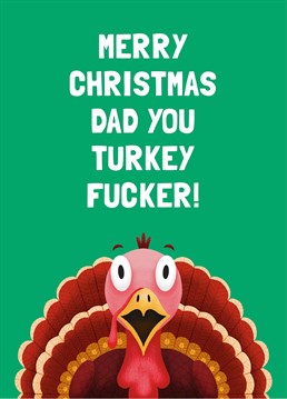 Never is dad more happy than when he's giving the Christmas turkey a good stuffing! Designed by Scribbler.