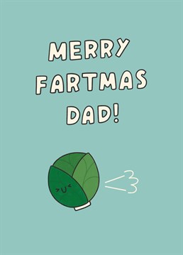 If dad loves sprouts at Christmas, make sure to send him this cheeky Scribbler card and to sit as far away from him as possible at the dinner table.