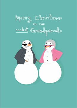 Christmas is the word... Make your grandparents dreams come true and tell them how cool they are with this cute Scribbler card.