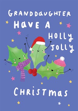 Make sure your granddaughter's Christmas is merry by sending this holly jolly Scribbler card to put a smile on her face.