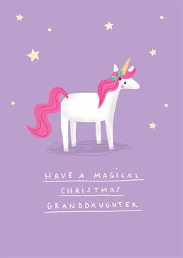 Make all your granddaughter's Christmas wishes come true with this totally magical Scribbler card.