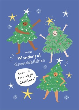 Share in your grandchildren's excitement for Christmas and send lots of love with this cute Scribbler card.