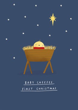 It may be a little cheesy, but this punny Scribbler card is perfect for celebrating a little one's first Christmas.