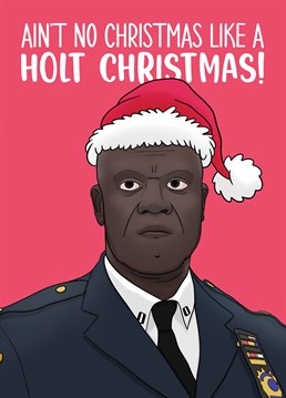 Let a Brooklyn Nine Nine fan know that it's Christmas and you're Captain Holt levels of ecstatic with this funny Scribbler card.