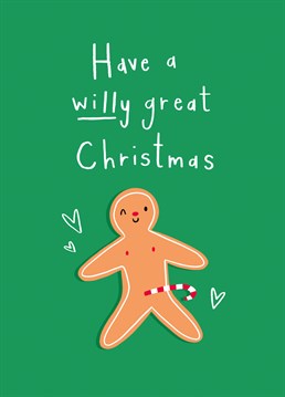 Is that a candy cane in your pocket or are you just happy to see me? Send this horny gingerbread man to get them in the mood for some Christmas fun. Designed by Scribbler.
