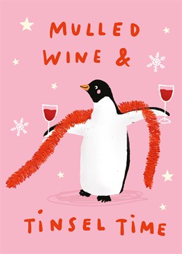 If they're the life and soul of the Christmas party, send this Scribbler card to someone as fabulous as this festive penguin.