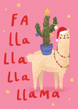 Say fleece navidad to a proper pal with this super cute, llama insired Christmas card. Designed by Scribbler.