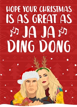 Sing Ja Ja Ding Dong Merrily On High and make sure their Christmas is on fire with this Eurovision film inspired design by The Cake Thief.