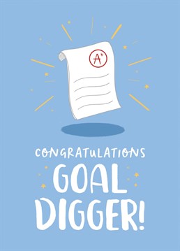 A funny congratulations card to celebrate your best friend achieving their goals!