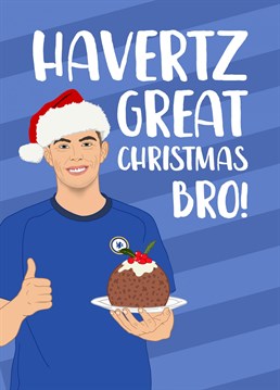 Send festive football wishes to your brother with this Chelsea Football inspired Christmas card