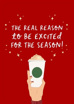 If you know someone who loves the red cups and have made them as much of a Christmas tradition as the John Lewis Christmas advert, then this fun, Starbucks 'Red Cups' inspired Christmas card is for them!    Perfect for sending warm wishes to festive coffee lovers!