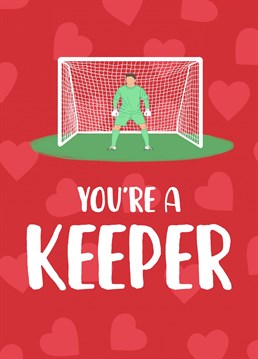 A funny Valentine's Day card, perfect for your football loving other half!  Designed by The Cake Thief