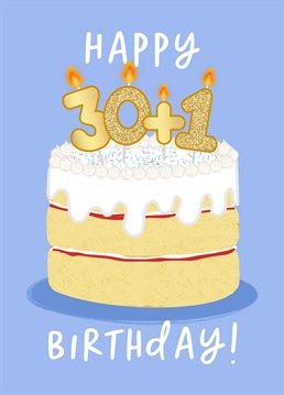 If they turned 30 in 2020 AND in lockdown, then I think we can agree it didn't actually count, right?!    This card is perfect for those who were forced to delay their milestone birthday celebrations until they could celebrate properly.