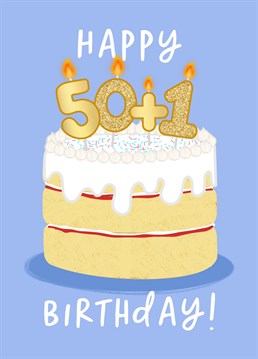 If they turned 50 in 2020 AND in lockdown, then I think we can agree it didn't actually count, right?!    This card is perfect for those who were forced to delay their milestone birthday celebrations until they could celebrate properly.