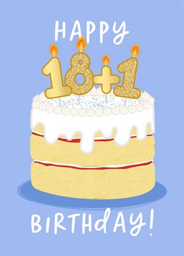 If they turned 18 in 2020 AND in lockdown, then I think we can agree it didn't actually count, right?!    This card is perfect for those who were forced to delay their milestone birthday celebrations until they could celebrate properly.