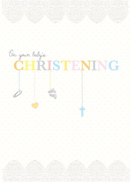 This lovely Christening card by Cardmix is an elegant card to send on their special day.