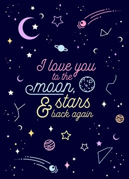 Your love was written in the stars! Send this romantic Coconutacha design to your past, present and future.